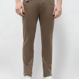 U.S. Polo Assn. Denim Co. Brown Cotton Solid Slim Fit Jeans-picture-35