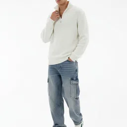 glitchez Ribbed Relaxed Fit Pullover image 3