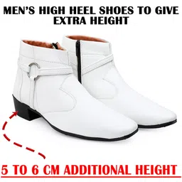 Bxxy Men Solid Round Toe Block Heel Formal Slip-on Zipper Ring Regular Boots image 3