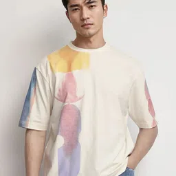 RARE RABBIT Men Printed Pockets Boxy T-shirt-picture-31