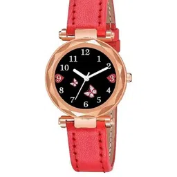 SZN Women Red Leather Straps Analogue Watch-image-21