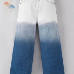 Ed-a-Mamma Kids Blue & White Ombre Jeans-image-23