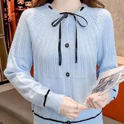 StyleCast Women Round Neck Long Sleeves Cardigan Sweaters-picture-30