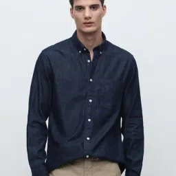 SELECTED HOMME Dark Blue Regular Fit Shirt-picture-18