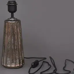 Jaypore Brown Glass CFL Table Lamp image 4