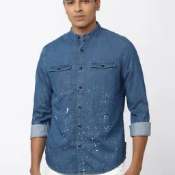 Forever 21 Blue Cotton Regular Fit Printed Shirt-picture-36