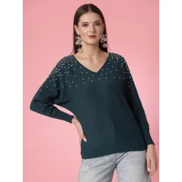 Mafadeny Green Regular Fit Pullover-picture-41