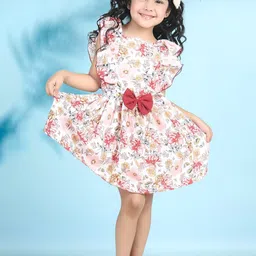 Cutiekins Floral Print Fit & Flare Midi Dress-image-51