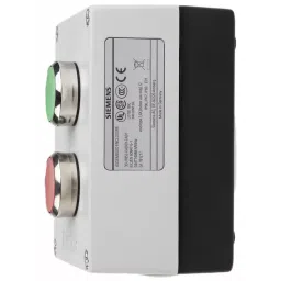 Siemens Enclosed Push Button - SPDT, Metal, Green, Red, IP66, IP67, IP69, 3SU1852-0AB00-2AB1 image 2