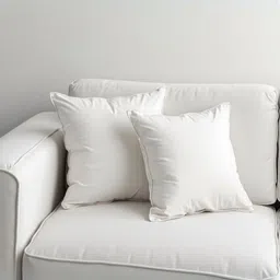 Aurave White 2 Pieces Pure Cotton 210 TC Soft & Comfortable Square Cushion Covers-picture-24