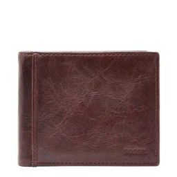 Fossil Ingram Brown Leather Bi-Fold Wallet for Men-picture-13
