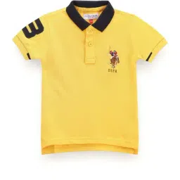 U.S. Polo Assn. Kids Yellow Logo Polo T-Shirt-image-67