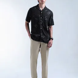 Flying Machine Classic Floral Printed Lapel Collar Regular Fit Casual Shirt image 3