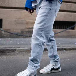 Powerlook Men Mildly Distressed Light Fade Jeans image 2