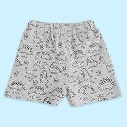 Pantaloons Baby Pack Of 3 Dinosaur Printed Shorts - Multi Colour image 5