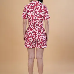 BAESD Printed Short Sleeves Pure Cotton Shirt With Inner & Shorts image 4