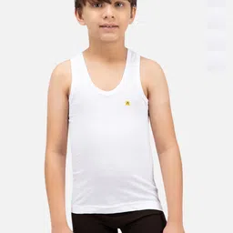AMUL COMFY Boys Pack Of 5 Cotton Basic Vests IP-AC-SRN-VE-WHT-5PC-picture-17