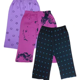 BAESD Infants Pack Of 3 Printed Mid-Rise Track Pant image 1