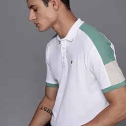 Louis Philippe Jeans Men Polo Collar Pure Cotton Slim Fit T-shirt-picture-27