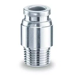 SMC KQG Series Male Connector, 8 mm to R 1/4 Male, Threaded-to-Tube Connection Style, KQG2S08-02-F-image-83