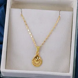 SZN Set Of 2 Gold-Plated Teardrop Shaped Pendants With Chains image 3