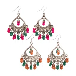 creative frogs Creative Women Set Of 2 Silver-Plated Drop Earrings-picture-28