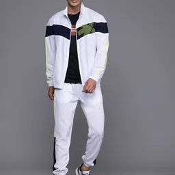 HRX by Hrithik Roshan Striped Rapid-Dry Running Tracksuit image 1