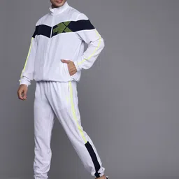HRX by Hrithik Roshan Striped Rapid-Dry Running Tracksuit image 4