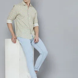 Mast & Harbour Men Standard Printed Pure Cotton Casual Shirt-picture-13