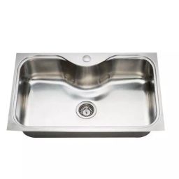 Jayna Signature Collection Oracle 30x20 inch Matt Finish Stainless Steel Single Bowl Kitchen Sink with Flange, OR 02-picture-28