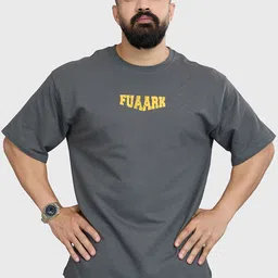 FUAARK Men Trendsetter Cotton Oversized Fit Printed Dropshoulder T-Shirt-picture-45