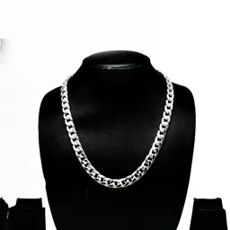 Basukiya Unisex Alloy Silver-Plated Chain image 4