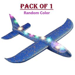 ADKD Hand Throw Flying Glider Foam Aeroplane Toy for Kids Pack of 1 - (Color May Vary)-picture-13