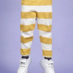 kids of greendeer Greendeer 100% Cotton Striped Designed Diaper Pants -  Mimosa Yellow-picture-21