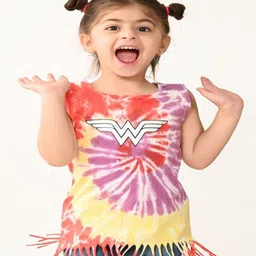 Bonkids Cotton Knit Sleeveless Tie Dye Tee - Multi Colour-picture-25