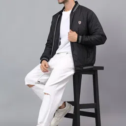 Mast & Harbour Men Lightweight Bomber Jacket image 3