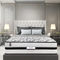 Amore Ortho Plus Black & White Quilted Zero Partner Disturbance Queen Size Mattress image 5