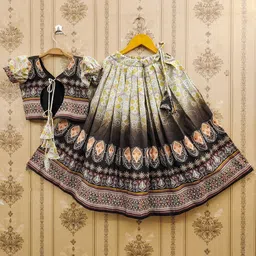 Helene Girls Embellished Ready to Wear Lehenga & Blouse With Dupatta image 5