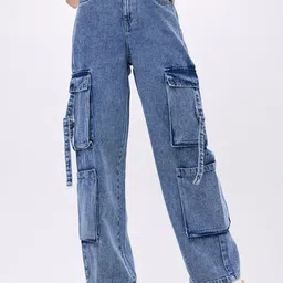 PUELLA Women Cotton Relaxed Fit Jeans-image-8