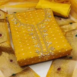 Ishin Embroidered Unstitched Dress Material-image-22