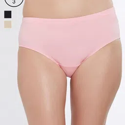 Soie Women Pack Of 3 High Rise Full Coverage Cotton Stretch Hipster Briefs 3FCB-15PACK 3 image 1