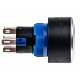 RS PRO Illuminated Push Button Switch Momentary 22.2 mm Cutout DPDT Blue LED 250 V AC, 1758321 image 5