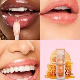 Makeup Revolution London Pout Lip Oil- 3 ml- Honey Shimmer image 3