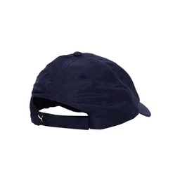 Puma Unisex Navy Blue Solid Baseball Cap image 3