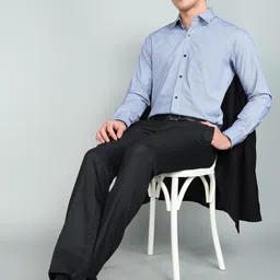 raymond Men Slim Fit Checkered Formal Shirt image 2