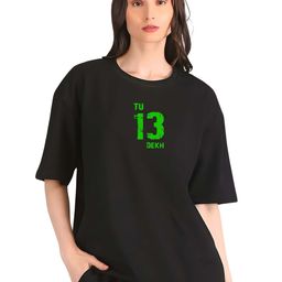 KAIDO Women Graphic Printed Round Neck Cotton Oversized T-shirt-picture-0