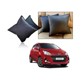Auto Pearl Car Vastra Cushion Pillow Set Black Color for Car & Home for i10 Grand 2017-picture-28