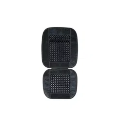 Auto Pearl Car Wooden Bead Seat Cushion with Grey Velvet Border Compatible for Ford Figo 2015-picture-35