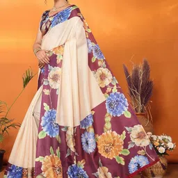 priyashi Checked Kota Saree With Blouse Piece image 4