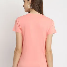 Dreambe Women Pack of 3 Graphic Printed Round Neck Cotton T-shirts image 3